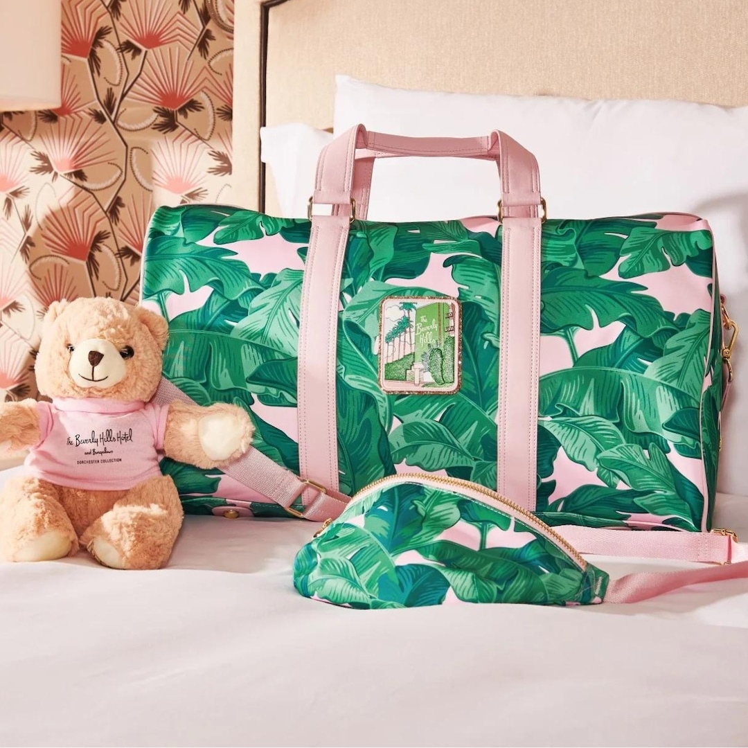 The Beverly Hills Hotel x Stoney Clover Lane Collab Is Here—Shop Pink Travel Finds & Banana Leaf Bags